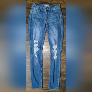 Rewash Light Blue Distressed Skinny Jeans